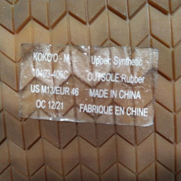 Olukai Koko'o Men's Flip Flop Sandal Black/Dark Shadow 10493-406C Men's Size 13 - Picture 9 of 12